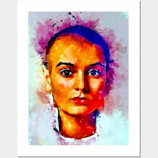 Watercolor Sinead Posters and Art